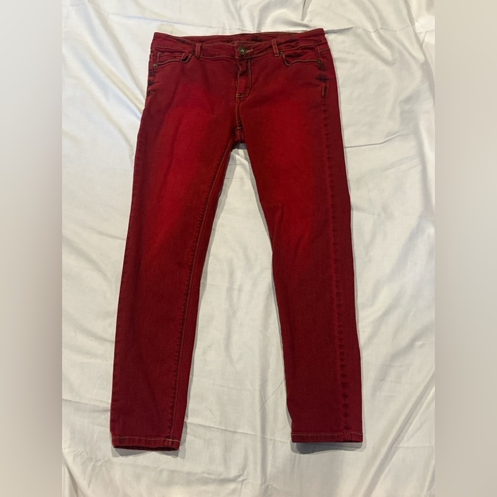 Buffalo David Bitton Women's Red Skinny Jeans